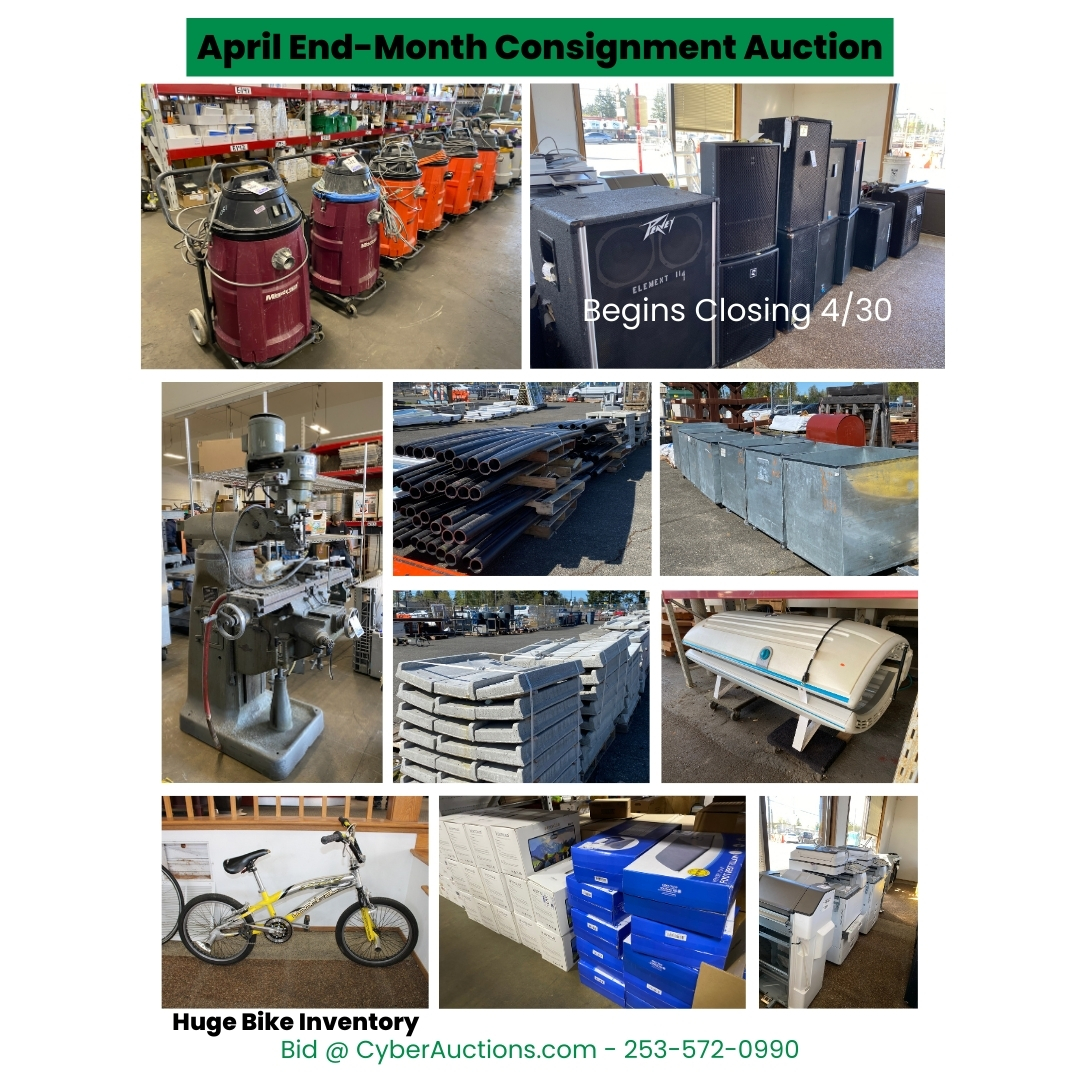 April End Month Consignment Auction 